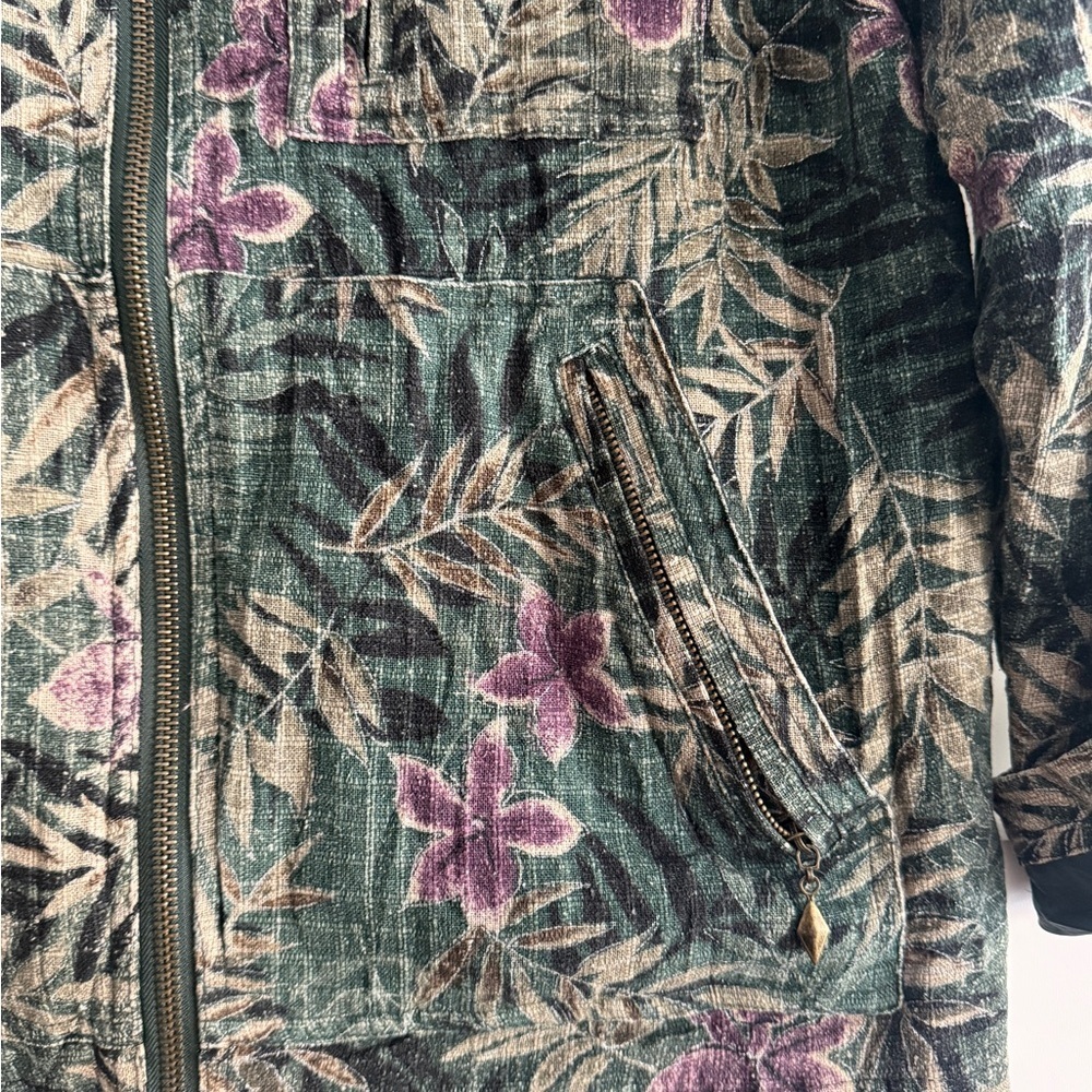 Vintage Keren Hart 100% Silk Bomber Jacket - Picture 2 of 4